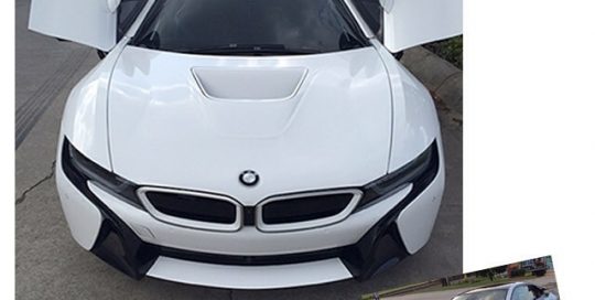 BMW wrapped in 1080 Gloss White vinyl