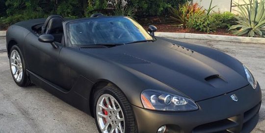 Dodge wrapped in UPP Matte Black