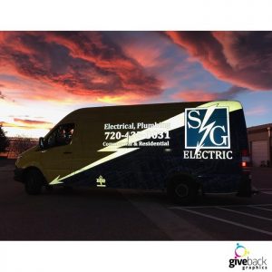 Van wrapped in custom printed 3M IJ 180C vinyl and IJ5100R Reflective vinyl