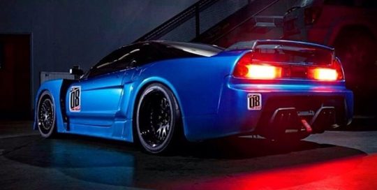 Acura wrapped in Blue Metallic 1080 vinyl
