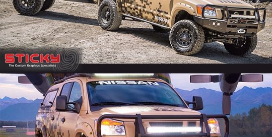 Nissan Titan wrapped in IJ180C vinyl