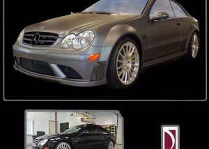 Mercedes Benz wrapped in 1080 Matte Dark Grey vinyl