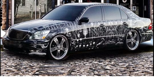 Lexus wrapped in 480C Envision environmentally safe non pvc wrap film
