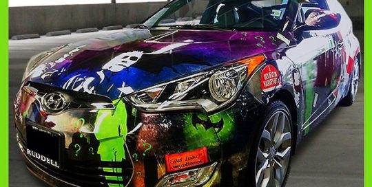 Hyundai wrapped in Avery 1005 vinyl