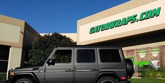 Jeep wrapped in 3M 1080-M12 Matte Black