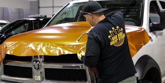 Dodge wrapped in 3M 1080-S344 Satin Canyon Copper