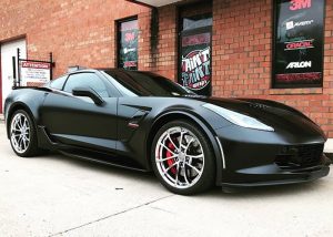 Chevrolet wrapped in 1080 Satin Black vinyl
