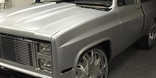 Chevrolet wrapped in 3M 1080-S120 Satin White Aluminum