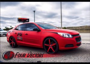 Chevrolet wrapped in 3M 1080-M13 Matte Red
