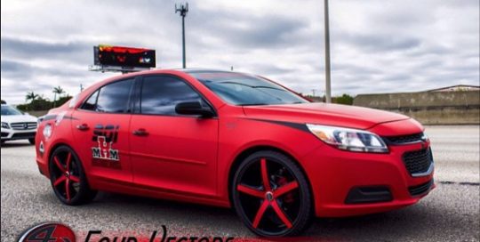 Chevrolet wrapped in 3M 1080-M13 Matte Red