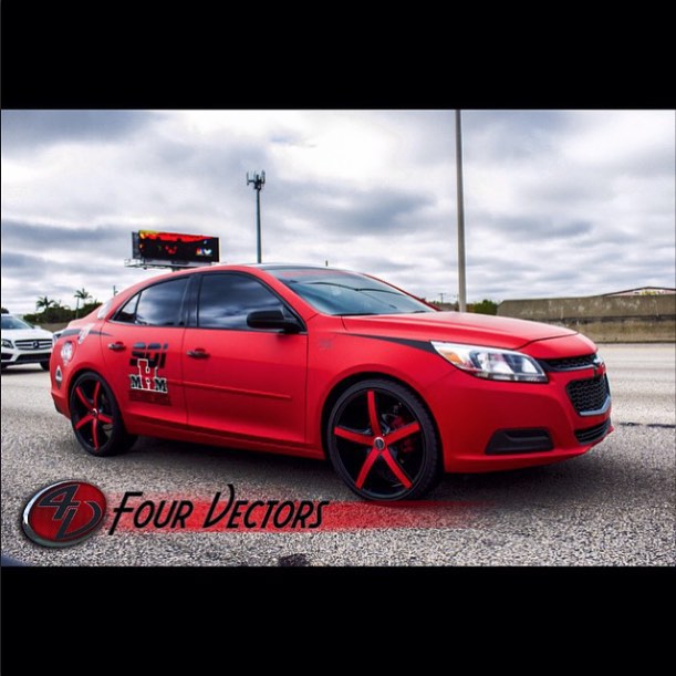 Chevrolet wrapped in 3M 1080-M13 Matte Red