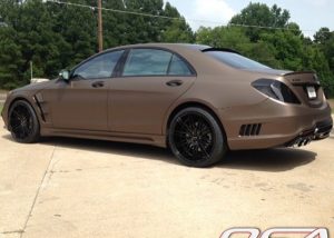 Mercedes Benz wrapped in 3M 1080-M209 Matte Brown Metallic