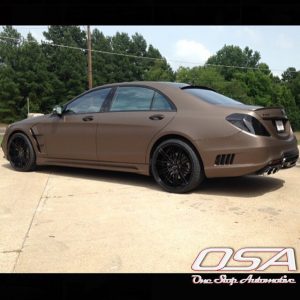 Mercedes Benz wrapped in 3M 1080-M209 Matte Brown Metallic