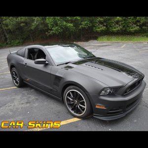 Ford Mustang wrapped in 3M 1080-M12 Matte Black and 1080-G12 Gloss Black