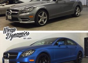 Mercedes Benz wrapped in 1080 Matte Metallic Blue