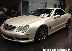 Mercedes Benz wrapped in Avery SW900-117 Satin White Pearlescent