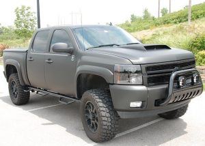 Chevrolet wrapped in 3M 1080-M12 Matte Black