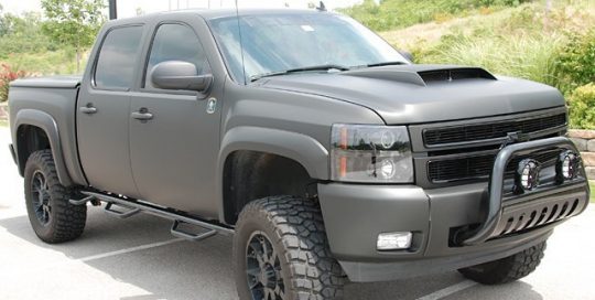 Chevrolet wrapped in 3M 1080-M12 Matte Black
