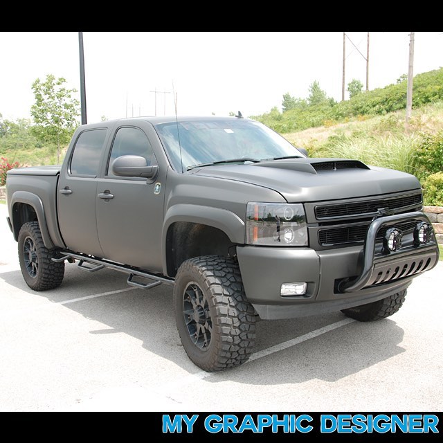 Chevrolet wrapped in 3M 1080-M12 Matte Black