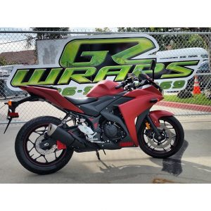 Yamaha wrapped in 3M 1080-M203 Matte Red Metallic
