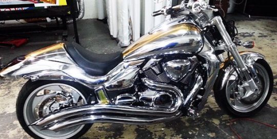 Suzuki wrapped in Avery Conform Chrome