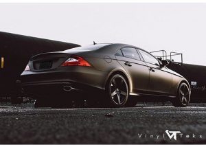 Mercedes Benz wrapped in 1080 Matte Brown Metallic vinyl