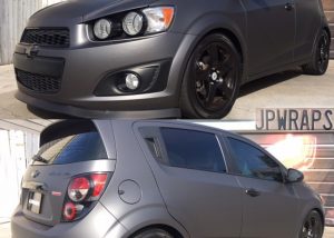 Chevrolet wrapped in 1080 Matte Dark Gray vinyl