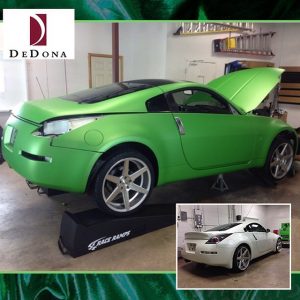 Sick wrapped in Avery Matte Green Apple Metallic vinyl