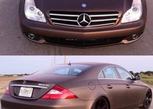 Mercedes Benz wrapped in 1080 Matte Brown Metallic vinyl
