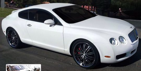Bentley wrapped in Avery SW Matte White