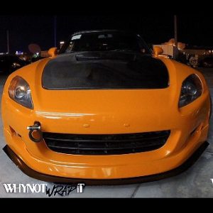 Honda wrapped in 1080 Burnt Orange vinyl