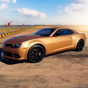 Chevrolet wrapped in Avery SW Matte Blaze Orange Metallic vinyl