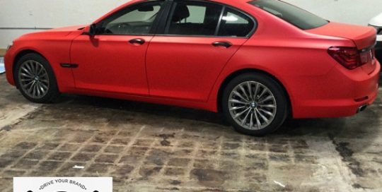 BMW wrapped in 3M 1080-M13 Matte Red