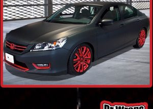 Honda wrapped in 1080 Matte Black and Matte