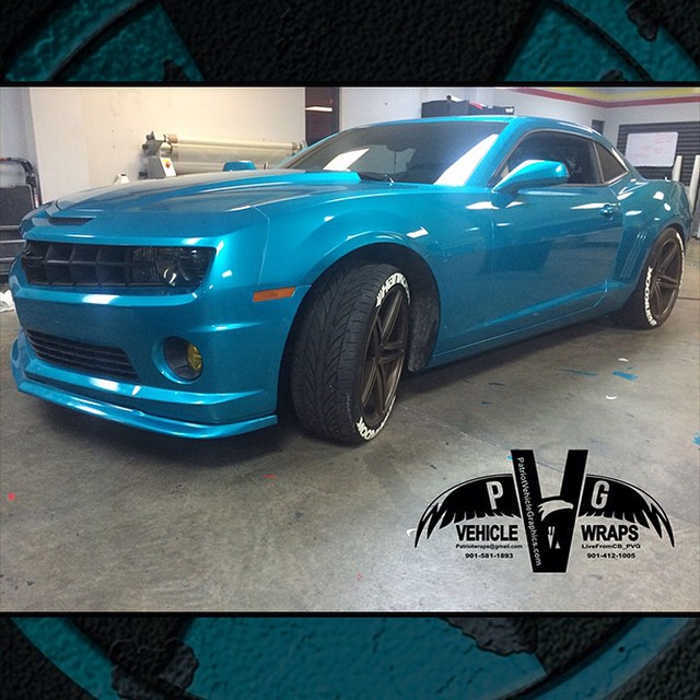 Chevrolet wrapped in 1080 Atomic Teal