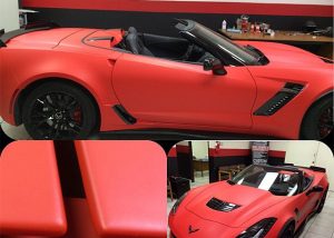 Chevrolet wrapped in 1080 Matte Red vinyl