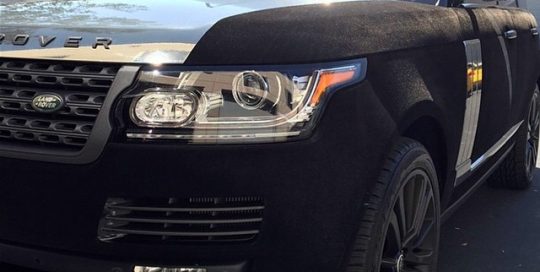 Range Rover wrapped in Avery Chrome vinyl