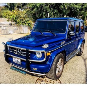 Mercedes Benz wrapped in Avery SW Gloss Indigo Blue vinyl