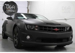 Chevrolet wrapped in Avery SW Matte Black vinyl