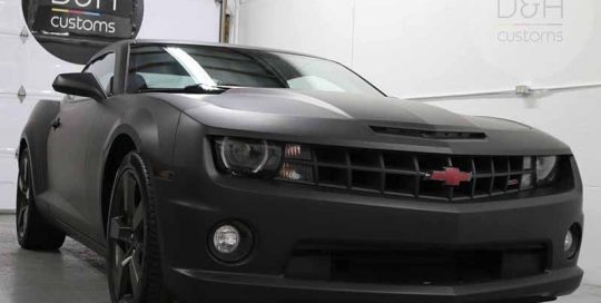 Chevrolet wrapped in Avery SW Matte Black vinyl