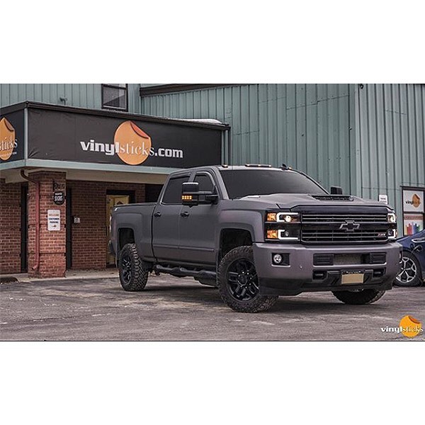 Chevrolet wrapped in Avery SW Matte Charcoal Metallic vinyl