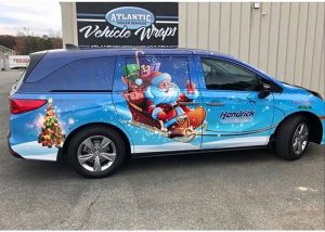 Honda wrapped in custom printed Avery 1105 EZRS vinyl