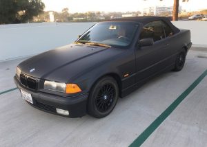 BMW wrapped in Avery SW900-180 Matte Black