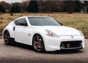 Nissan wrapped in 3M 1080-S10 Satin White