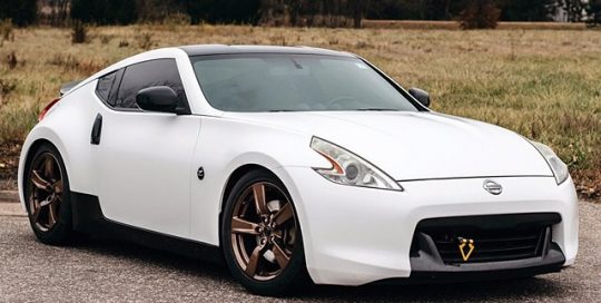 Nissan wrapped in 3M 1080-S10 Satin White