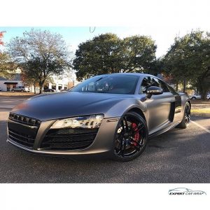 Audi wrapped in 1080 Satin Dark Gray vinyl
