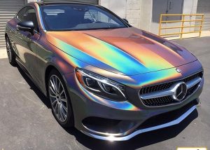 Mercedes Benz wrapped in ColorFlip Gloss Psychedelic shade shifting vinyl