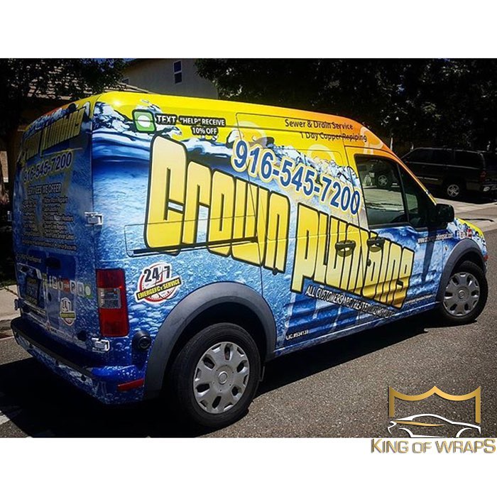 Ford Transit wrapped in custom printed Avery MPI 1105 vinyl with 1360z overlaminate