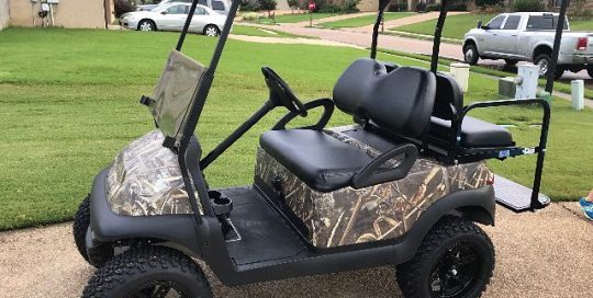 Golf Cart wrapped in Camowraps Realtree Max-5 vinyl