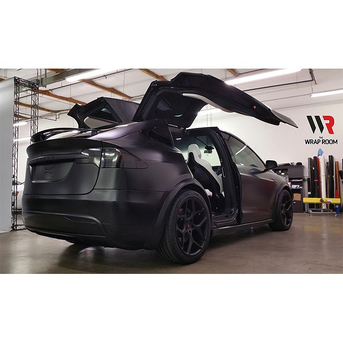 Für Tesla Model X/S 3D Kohlefaser Schwarz Mittelkonsole Wrap Vinyl